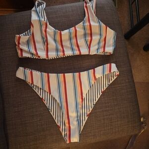 Striped Bikini Set